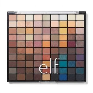 E.L.F 100-Color Eyeshadow Palette — Neutral, Brown & Blue Shades